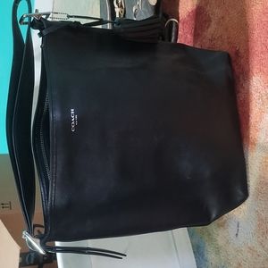 Coach Large Leather Legacy Proper Crossbody Bucket Tassel Handbag